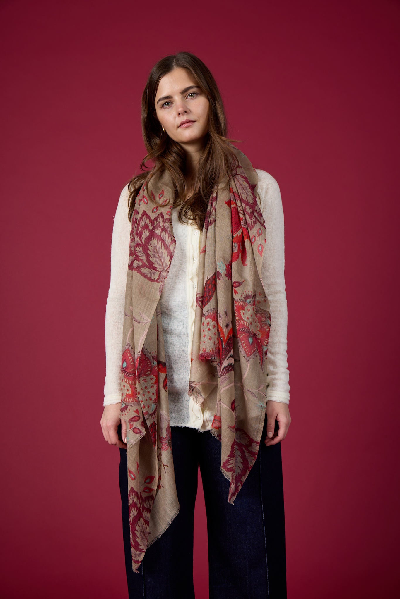 VINTAGE FLOWER Halsduk