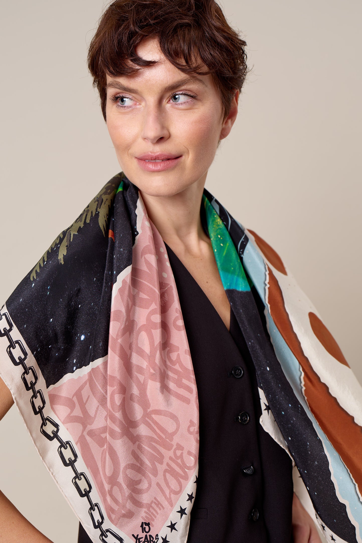 15 YEARS AROUND THE SUN SCARF