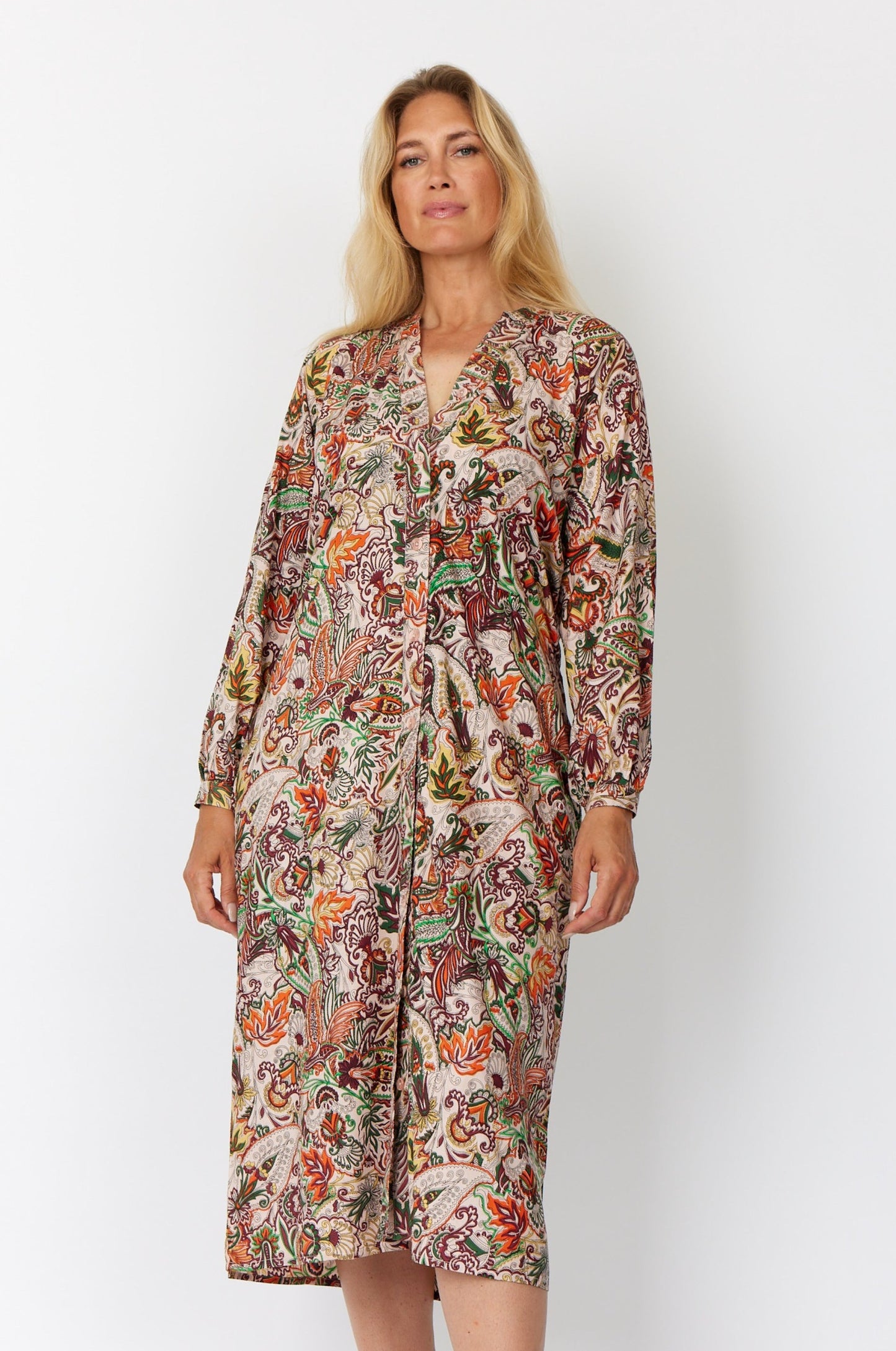 ANTIQUE PAISLEY Kjole