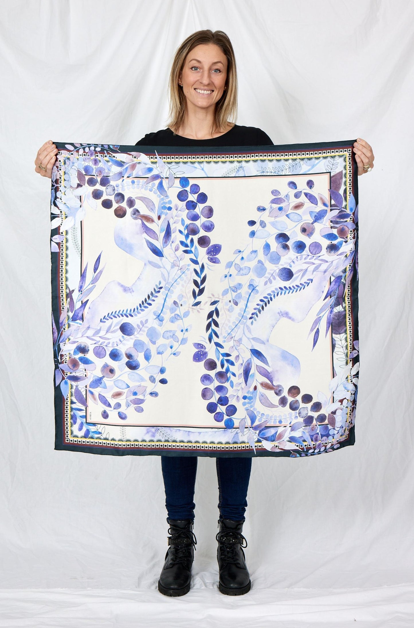 VIRGO ZODIAC Silk Scarf / BELLA & VOSS