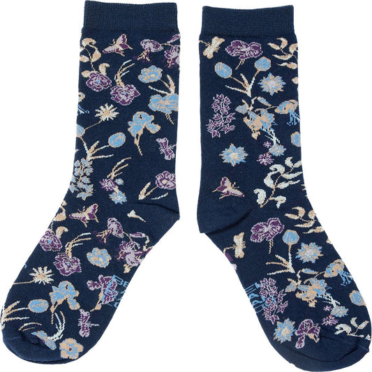 LIVING GARDEN Socks - Dark Blue