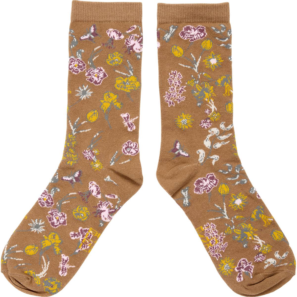 LIVING GARDEN Socks - Camel
