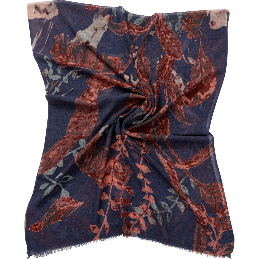 PAINTED LEAVES SCARF