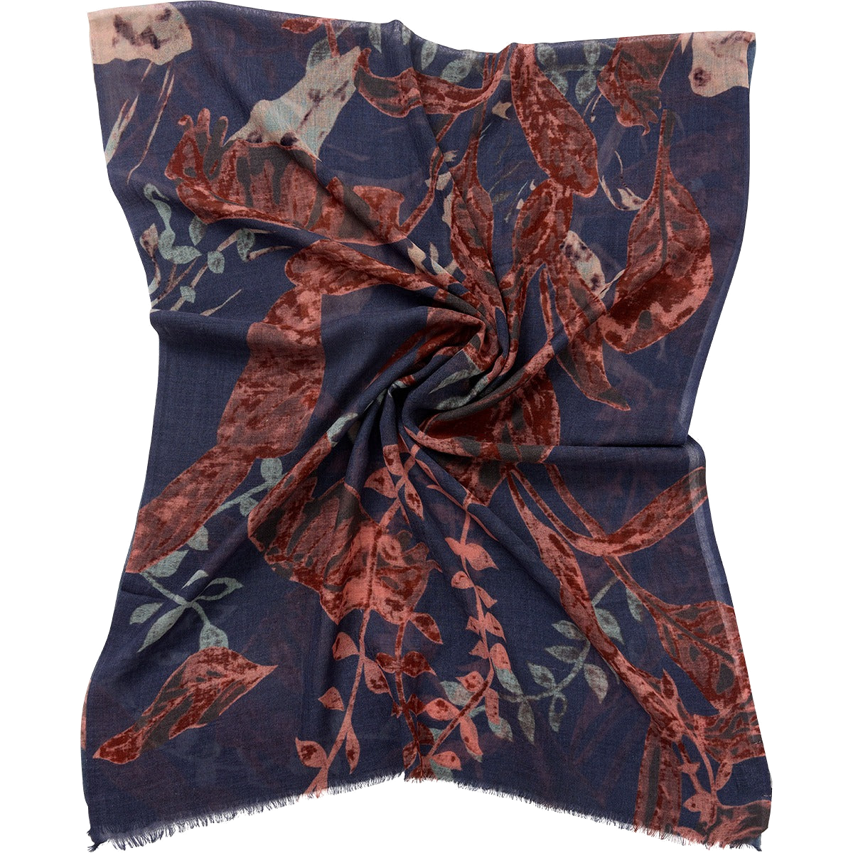 PAINTED LEAVES SCARF