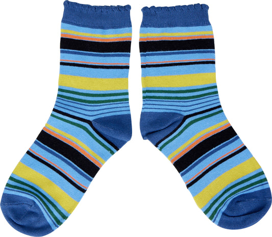 Socken mit grafischen Streifen